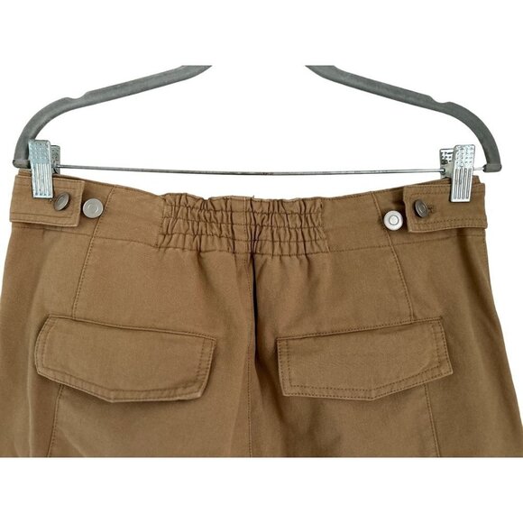 Avec Les Filles Cargo Pants High Rise Straight Leg Khaki Beige Size Med - Picture 8 of 11